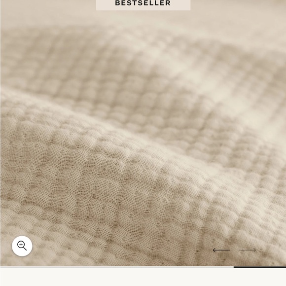 Boll & Branch Dream Bed Blanket  King/Cal King SandOrganic Cotton NWT - Picture 4 of 8